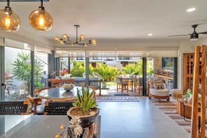 Dining - Designer 3BR Oasis w/ Rooftop, Garden & Beach Access in Gated Nuevo Vallarta Community (Nuevo Vallarta)