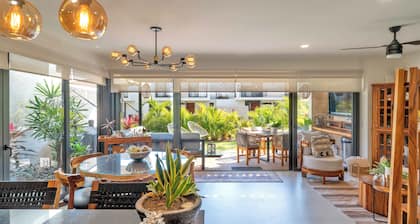 Designer 3BR Oasis w/ Rooftop, Garden & Beach Access in Gated Nuevo Vallarta Community