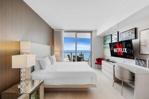 2 bedrooms, desk, iron/ironing board, travel crib