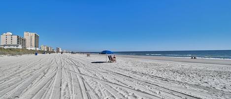 Aan het strand