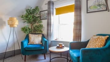 TV, DVD player, books