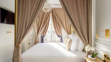 Hypo-allergenic bedding, pillow-top beds, individually decorated