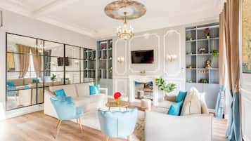 Apartment, City View | Living area | Offices