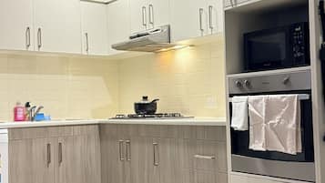 Microwave, oven, stovetop