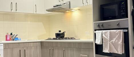 Microwave, oven, stovetop