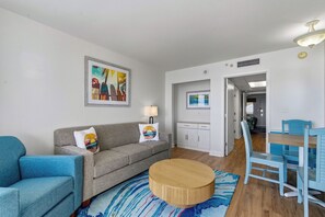 TV, DVD player, stereo