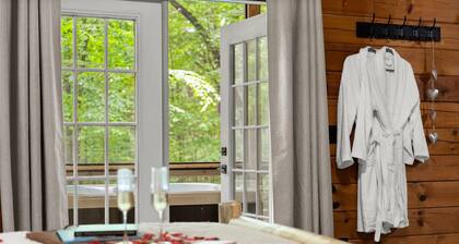 Bird Song Cabin: Romantic-Cozy-w/Hot Tub-Fast WiFi near Helen, GA. Pet-Friendly!