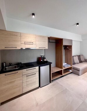 Appartement | Privékeuken | Een koelkast