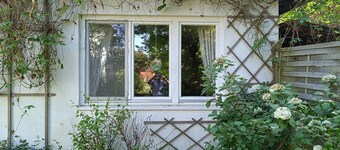 Casa vacanze 'Gartenhaus In Potsdam' con terrazza privata, giardino comune e Wi-Fi