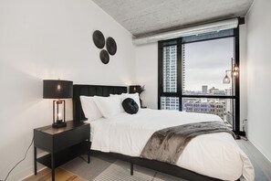 2 bedrooms, desk, iron/ironing board, travel cot