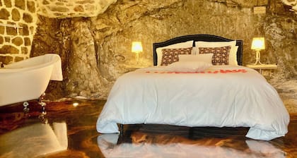 Refuge romantique dans la roche - Spa privatif et panorama exceptionnel