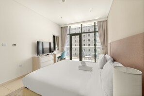 شقة | 1 غرفة نوم وخدمة الإنترنت