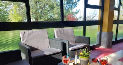 Large house in the countryside, relax a few miles from highways.Large garden