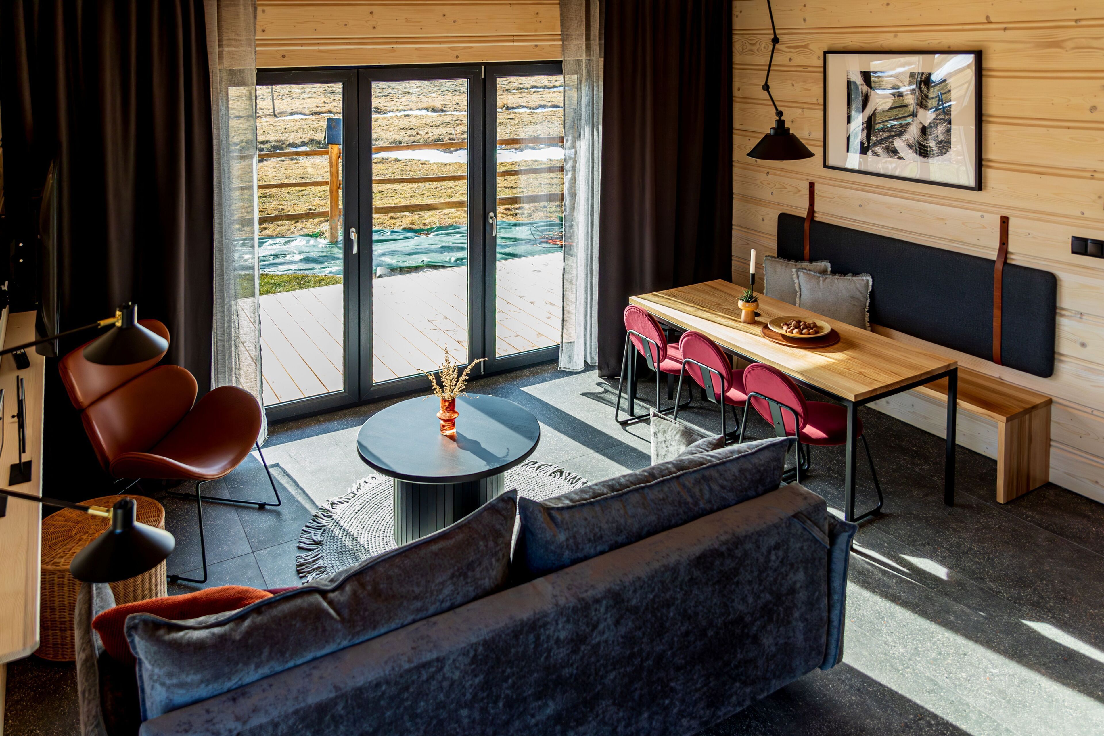 デラックス シャレー マウンテンビュー | リビングルーム