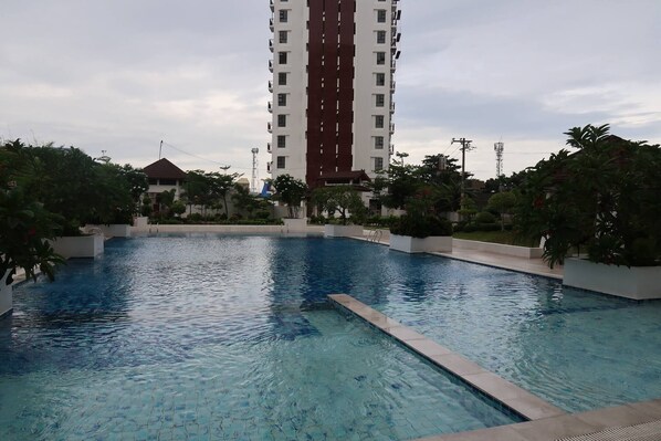 Shared Dormitory, 2 Bedrooms, Accessible, Pool View | Pool | Outdoor pool