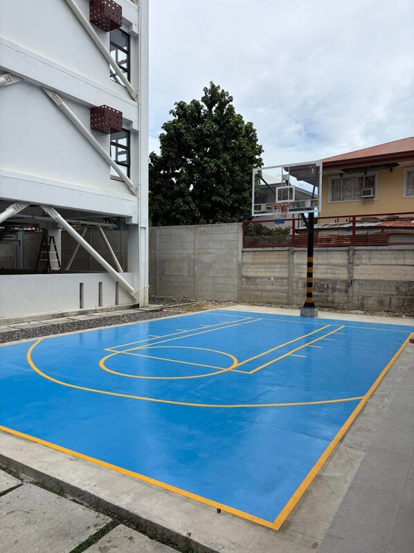 Shared Dormitory, 2 Bedrooms, Accessible, Pool View | Sport court