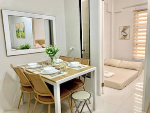 Condo, 1 Bedroom, Accessible, Smoking | Dining room - Panglao-island Condo Unit Rental (Dauis)