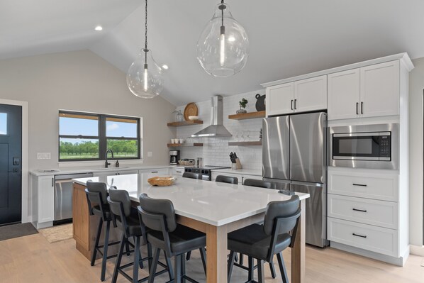 Fridge, microwave, oven, stovetop - Humbug Abode - located on beautiful 5 acres, minutes drive to Sister Bay (Ellison Bay)