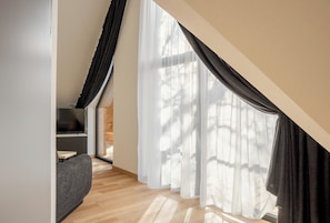 Blackout drapes, iron/ironing board, free WiFi