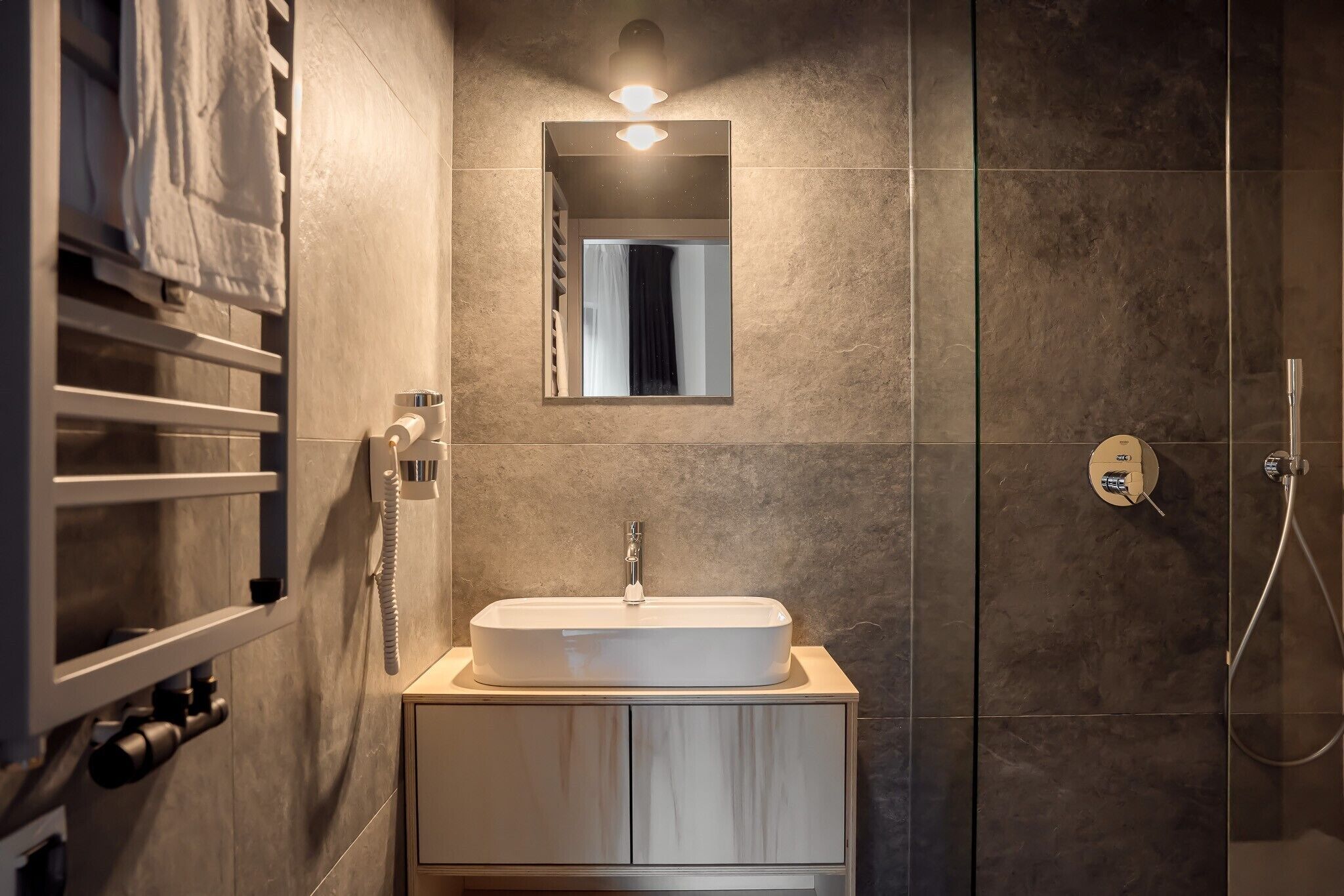 Family Penthouse, 2 Bedrooms, Balcony, Tower | Bathroom | Shower, hair dryer, towels, soap