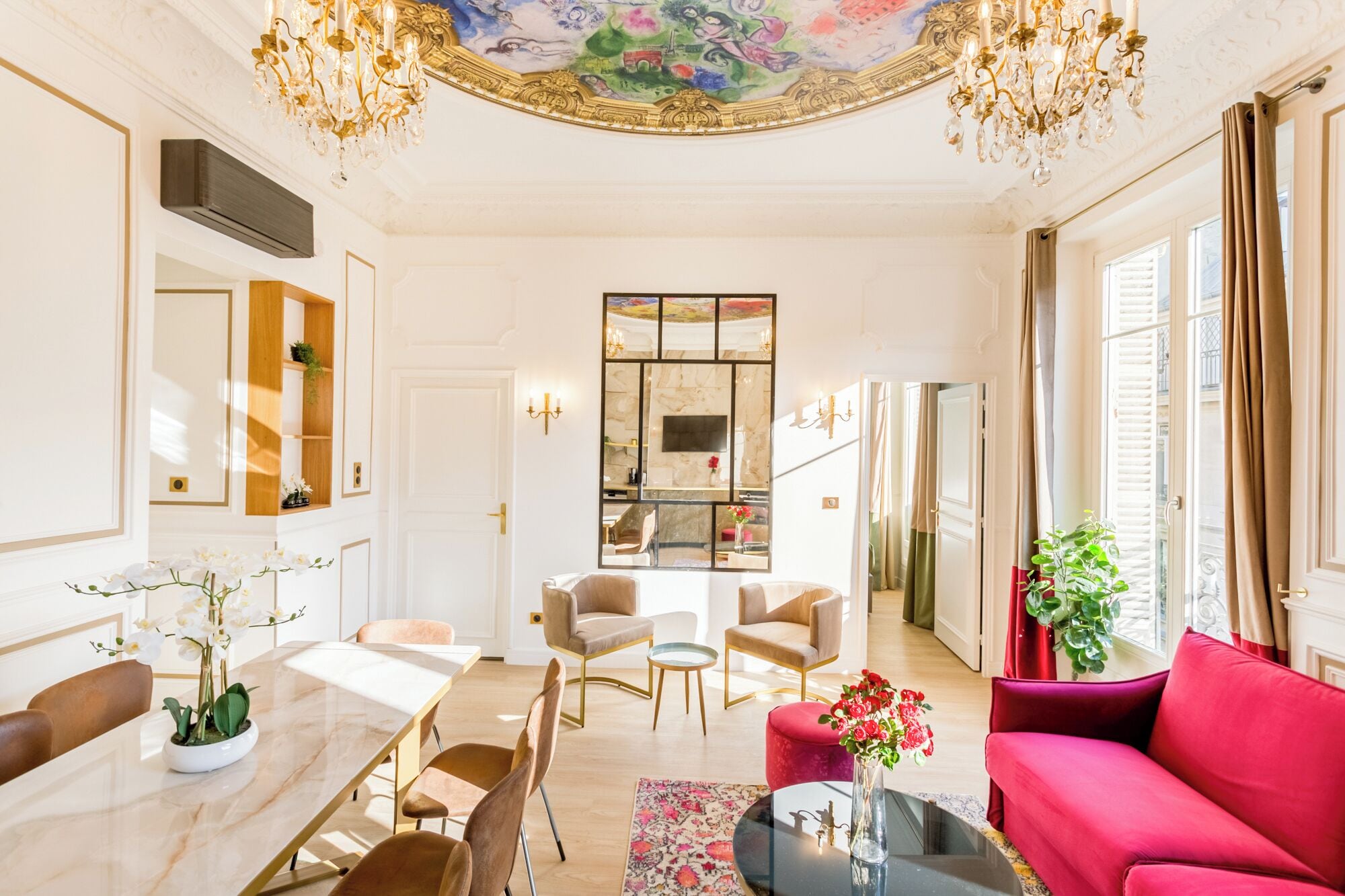 Apartment, City View | Living area | 71-inch Smart TV with cable channels, Netflix, streaming services