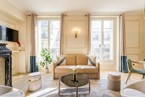 Appartement, vue ville | Coin séjour