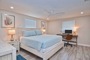 2 bedrooms, iron/ironing board, WiFi, bed sheets