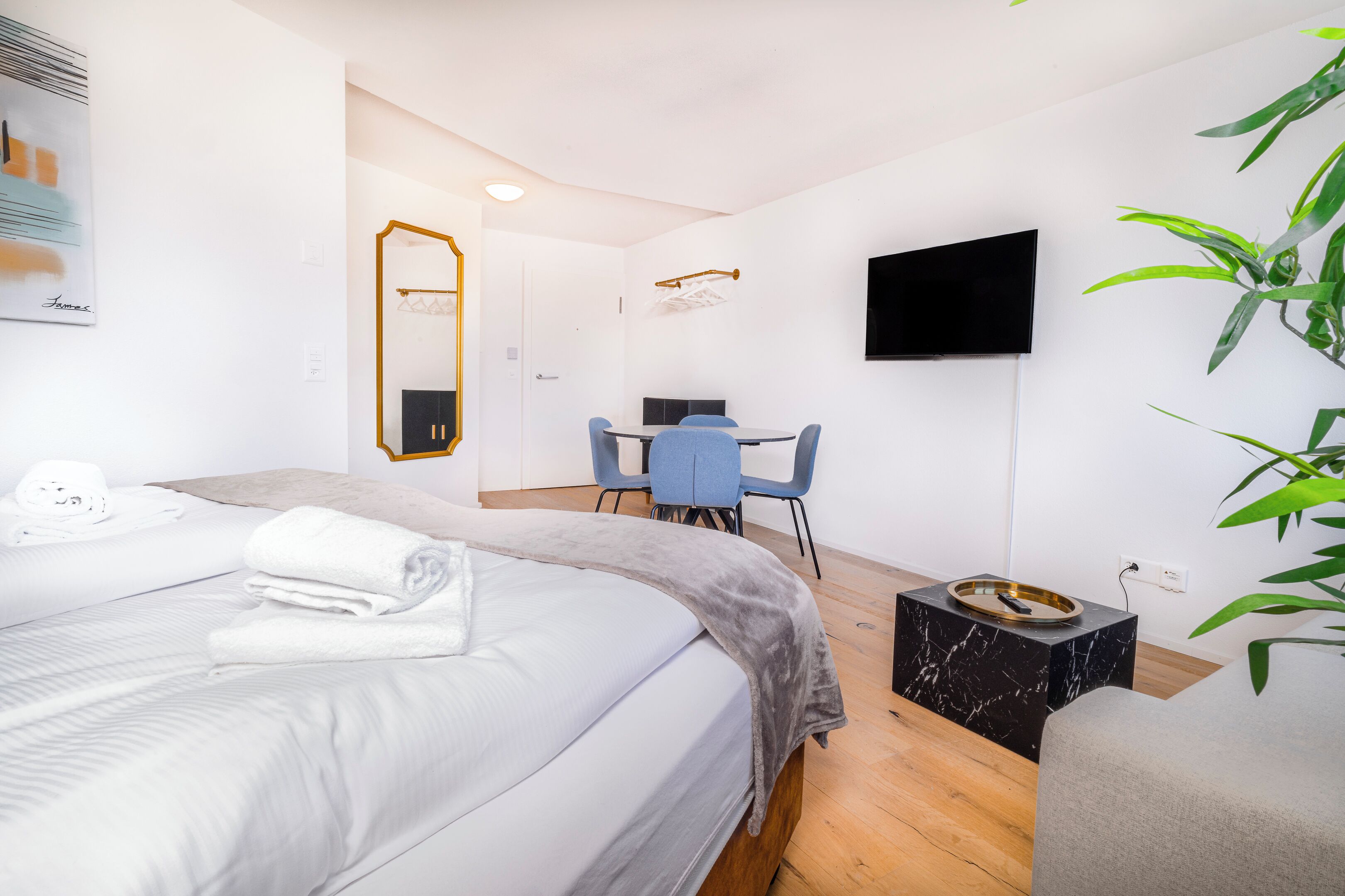 Suite Studio Deluxe, vue ville | Coin séjour