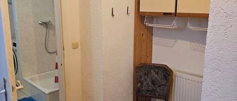 Dusche, Haartrockner, Seife