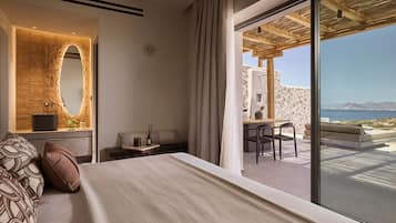 Suite, alberca privada | Ropa de cama hipoalergénica y minibar