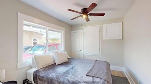 2 bedrooms, iron/ironing board, travel crib, free WiFi