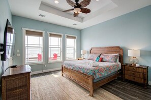4 bedrooms, iron/ironing board, travel cot, WiFi