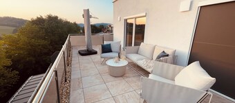 Penthouse dream apartment with impressive panoramic views for 8 guests