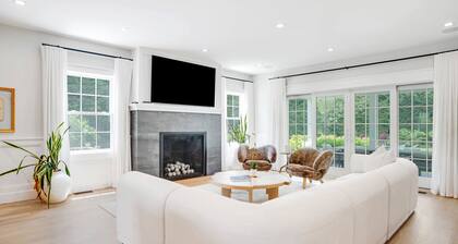 Luxury Resort-Style Retreat in the Heart of Sag Harbor with Heated Pool,...