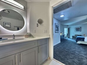 Shower, hair dryer