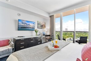 Iron/ironing board, travel crib, WiFi, bed sheets