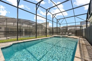 A heated pool