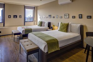Standard Double Room | Minibar, in-room safe, laptop workspace, blackout drapes