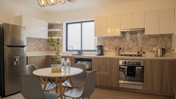 Apartment | Private kitchen | Fridge, microwave, oven, toaster