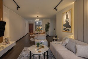 Appartement, 3 chambres, accessible aux personnes à mobilité réduite, fumeur | Salle de séjour