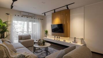 Apartemen, 3 kamar tidur, akses difabel, Boleh Merokok | Ruang keluarga