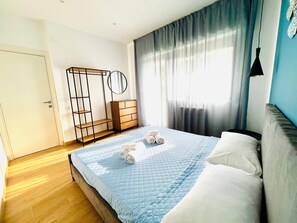 3 slaapkamers, een bureau, een strijkplank/strijkijzer, gratis wifi