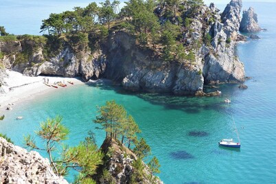 3 bedroom villa, spa, Morgat center, beaches, restaurants and shops on foot