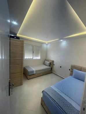 2 chambres, lit parapluie, Wi-Fi gratuit, draps fournis