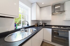 Microwave, oven, stovetop, dishwasher