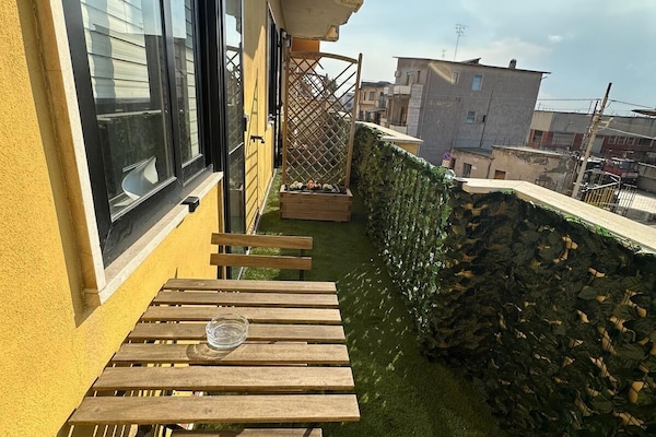 Firemannsrom – deluxe, balkong, delvis sjøutsikt | Wi-fi (inkludert)