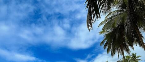 Na praia