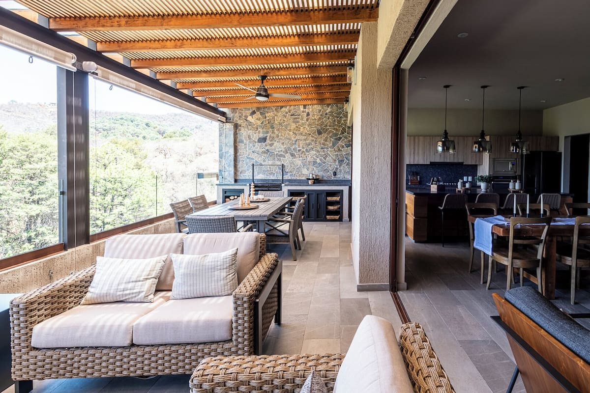 Apartamento superluxo, 4 quartos, vista para a montanha | Terraço/pátio