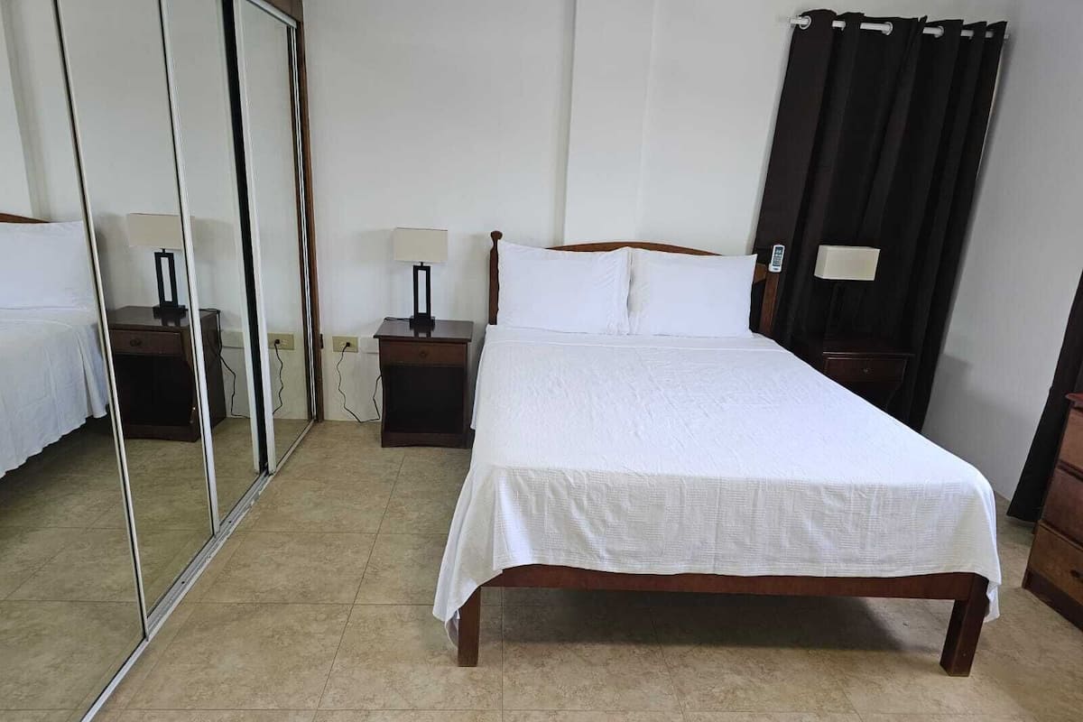 Blackout curtains, iron/ironing board, free WiFi