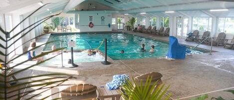 Indoor pool, a heated pool